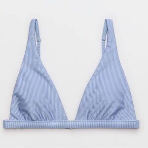 Aerie Light Blue Ribbed Swimwear